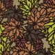 Pressed Leaf Copper Futon Cover